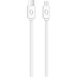 ALIGATOR Datový kabel POWER 3A, USB-C/microUSB bílý