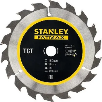 Pilový kotouč Stanley Příslušenství - Pilový kotouč na dřevo 160x16 mm, 18 zubů STA15315-XJ