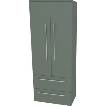 Koupelnový nábytek Mereo Bino, koupelnová skříňka vysoká 163 cm, dvojitá, Multidecor, Zelená Verde CN699ZEV1