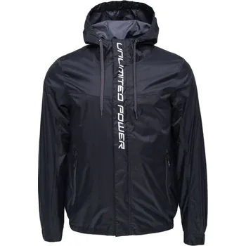 Pánská lehká šusťáková bunda Willard TRIP 2XL Černá, Bílá
