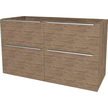 Koupelnový nábytek Mereo Mailo, koupelnová skříňka 121 cm, chrom madlo, Multidecor, Dark Rockford Hic CN593SDRH1