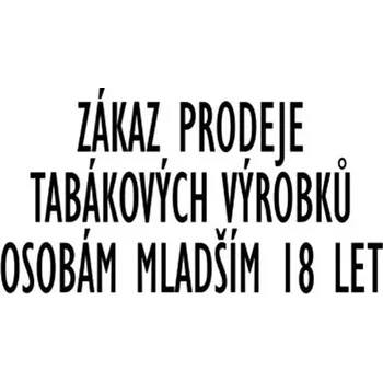 Domovní cedule Zákaz prodeje tabákových výrobků osobám mladším 18 let