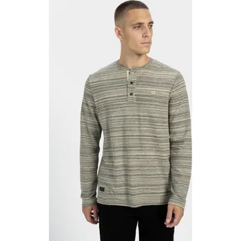 Pánská móda TRIČKO CAMEL ACTIVE HENLEY 1/1 ARM CREME