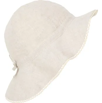 Klobouk Lněný klobouček "Antique White" HUTTEliHUT VELIKOST: 4-6 let