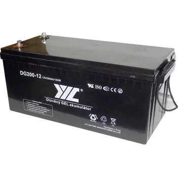 Záložní baterie Pb akumulátor JYC DG200-12 AGM VRLA GEL 12V/200Ah