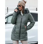 Dámská tmavě zelená zimní prošívaná bunda KRISTA TY4729 Velikost: S