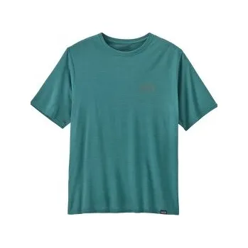 Patagonia Cap Cool Daily Graphic Shirt Men Strataspire: Wetland Blue X-Dye zelená XXL