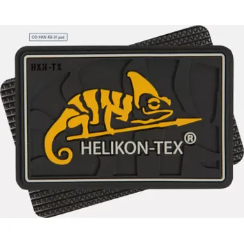 Módní doplněk PVC nášivka s logem Helikon-Tex, Helikon, Černá