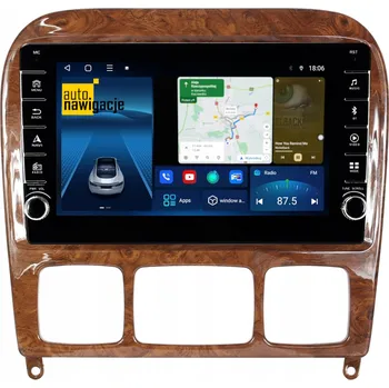 GPS navigace RÁDIO NAVIGACE GPS MERCEDES W220 TŘÍDA S 1998-2005 ANDROID