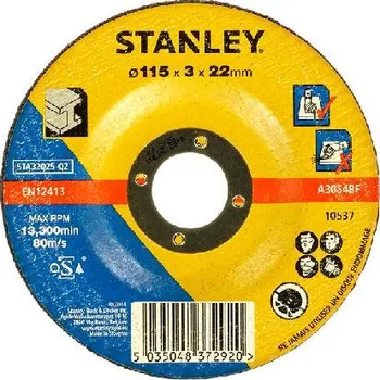 Řezný kotouč Stanley Příslušenství - Řezný kotouč na kov 115x22 mm STA32025-QZ