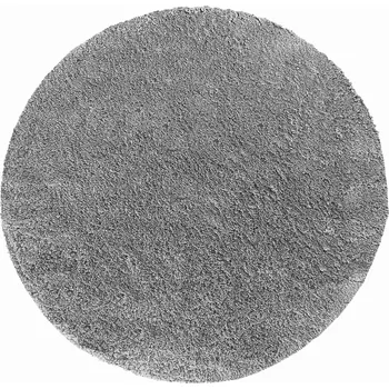 Koberec Koberec Shaggy jednobarevný Šedý Kulatý KAMEL 140 cm do obýváku