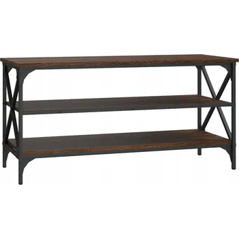 Televizní stolek TV stolek industriální 100x40x50 hnědo-dub