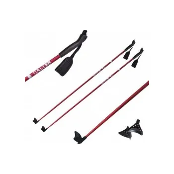 Běžkařská hole Běžecké hole CALTER® X-SNOW 125cm, rukojeť plast, červené