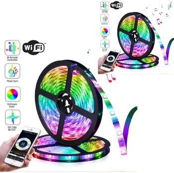 LED páska WIFI SMART LED pásek – 2 x 5m, hudební, mobilní aplikace, dálkové ovládání