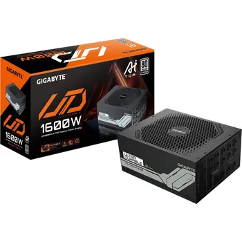 Počítačový zdroj GIGABYTE UD1600PM PG5 AI TOP/1600W/ATX 3.1/80PLUS Platinum/Modular/Retail