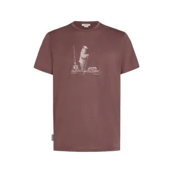 Icebreaker Merino 150 Tech Lite SS Tee Polar Paddle Men CAROB hnědá XL