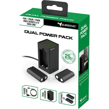 Gamepad Subsonic Dual Power Pack Charging Kit (XSX/XONE)
