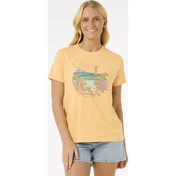Pánské tričko Tričko Rip Curl GLIDING STANDARD TEE Pastel Orange velikost L
