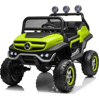 Dětské elektrovozidlo Mamido Dětské elektrické autíčko Buggy Mercedes-Benz Unimog 4x4 zelená