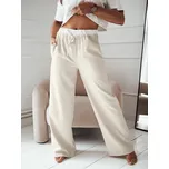 Světle béžové široké kalhoty DARAMY UY2101 Velikost: M