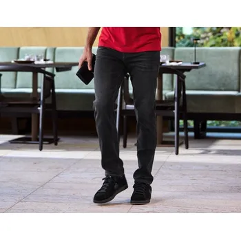 Pánské džíny Pracovní džíny jog-denim e.s. 5 kapsami velikost 50 blackwashed Strauss Pracovní oblečení