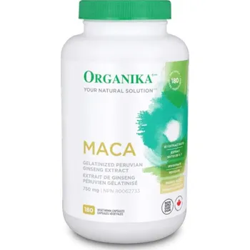 Přírodní produkt Organika Maca 750 mg - vysoko koncentrovaný extrakt, 180 kapslí