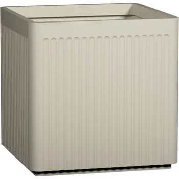 Květináč Květináč Block Linea, hedvábně bílá, více velkostí - Pottery Pots Velikost: L - 50 x 50 x 50 cm