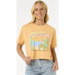 Tričko Rip Curl LA PALOMA CROP TEE Pastel Orange velikost S