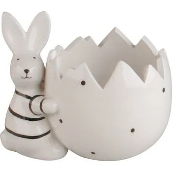 Květináč květináč se ZAJÍCEM, 13,5x10x11,5cm, keramika Rychlá expedice, doprava zdarma od 999,-