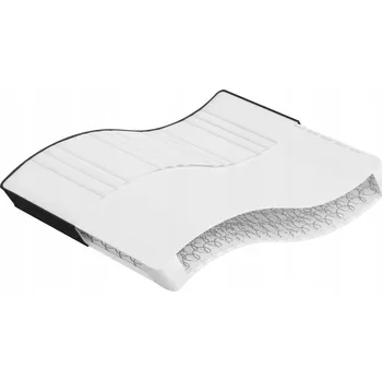 Matrace Matrace pružinová bonell 160x200x18 cm, bílá/tmavě šedá/černá