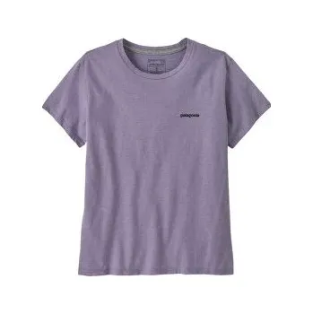 Dámské tričko Patagonia P-6 Logo Responsibili-Tee Women Concrete Purple fialová XS