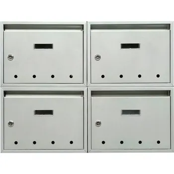 Poštovní schránka 3MH s.r.o. Poštovní schránka PE-01 320x240x60 mm S OTVORY v sestavě na stěnu Barva: Hnědá