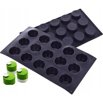 Forma na pečení Silikonová Forma na Monoporce VÁLEC 40xh20mm 15 Hnízd Dezerty Pěny