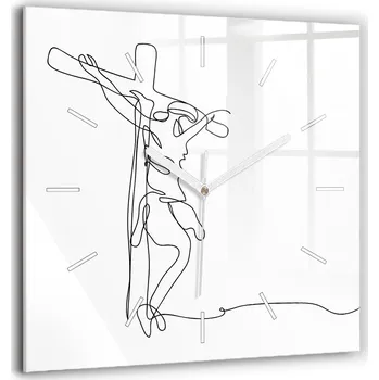 Hodiny Nástěnné hodiny SacroArte černé 60 cm