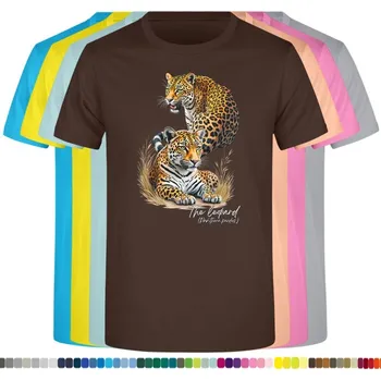 Dívčí tričko detske-levne-bavlnene-tricko-potisk-leopardi Barva: Chocolate - čokoládově hnědá, Dětská bavlněná trička JHK: M