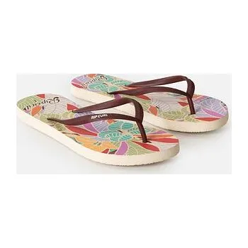 Dámské žabky žabky Rip Curl MIXED BLOOM OPEN TOE Dark Chocolate velikost 36.0