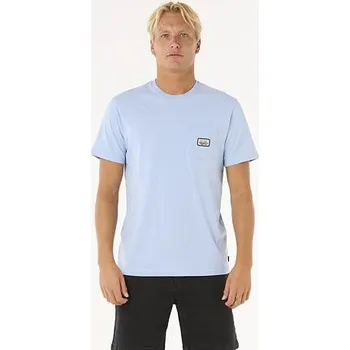 tričko Rip Curl SURF PARADISE BADGE TEE UPDATE Ice Blue velikost XL