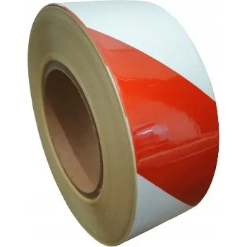 Reflexní páska hladká BÍLO-ČERVENÁ 3M