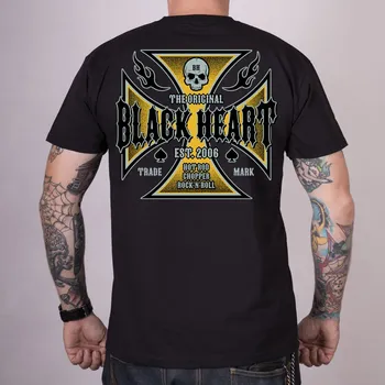 Pánská móda Triko BLACK HEART RUTHLESS Barva: Černá, Velikost: M