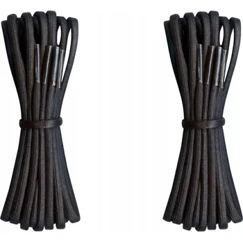 Vrták Voskované tkaničky ČERNÉ Šňůrky do bot 90 cm STŘEDNÍ Kulaté 3,5 mm G15-88