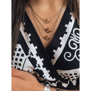 Náhrdelník Zlatý náhrdelník s motivem labutě SWAN IY0095 Velikost: ONE SIZE