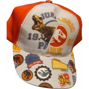 A-Gross Dětské kšiltovky licenční různé druhy dívčí/chlapecké Vzor: Jurassic Park červená vel.54