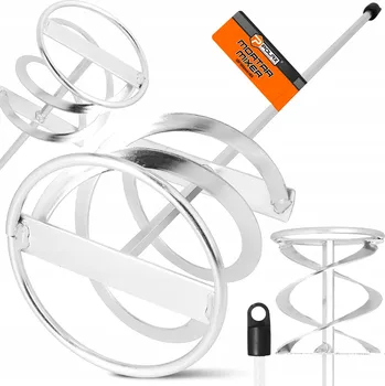 Míchací metla Míchadlo na LEPIDLO MALTY BARVY SÁDRY HEX 120x600 mm Spirálové Míchací Metla