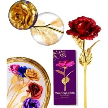 Dřevěná hračka VALENTÝN - Věčná růže červená