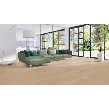 dřevěná podlaha Scheucher Dřevěná podlaha - Dub sukatý valletta, olej nebla, prkno 140 Woodflor (Scheucher)