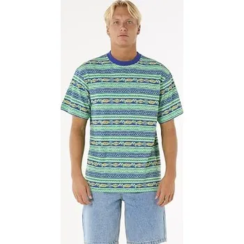 Pánské tričko tričko Rip Curl RAW ENERGY VIBAL TEE Neon Green velikost XXL
