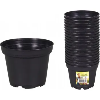 Květináč Nohel Garden Květník CLASSIC TOD lehčený plastový 6cm 20ks černý