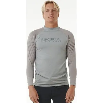 Pánské tričko lykra Rip Curl SHOCK UPF L/S Light Grey Marl velikost XL