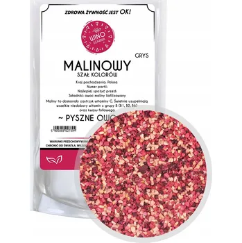 Sušená potravina Malinový Sen Barev - Lyofilizované Maliny Červené 60g Doypack