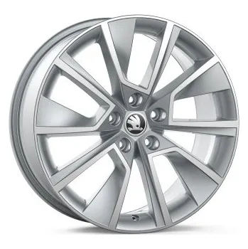 Disk Škoda Octavia IV.: 18" disk z lehké slitiny Braga - stříbrný